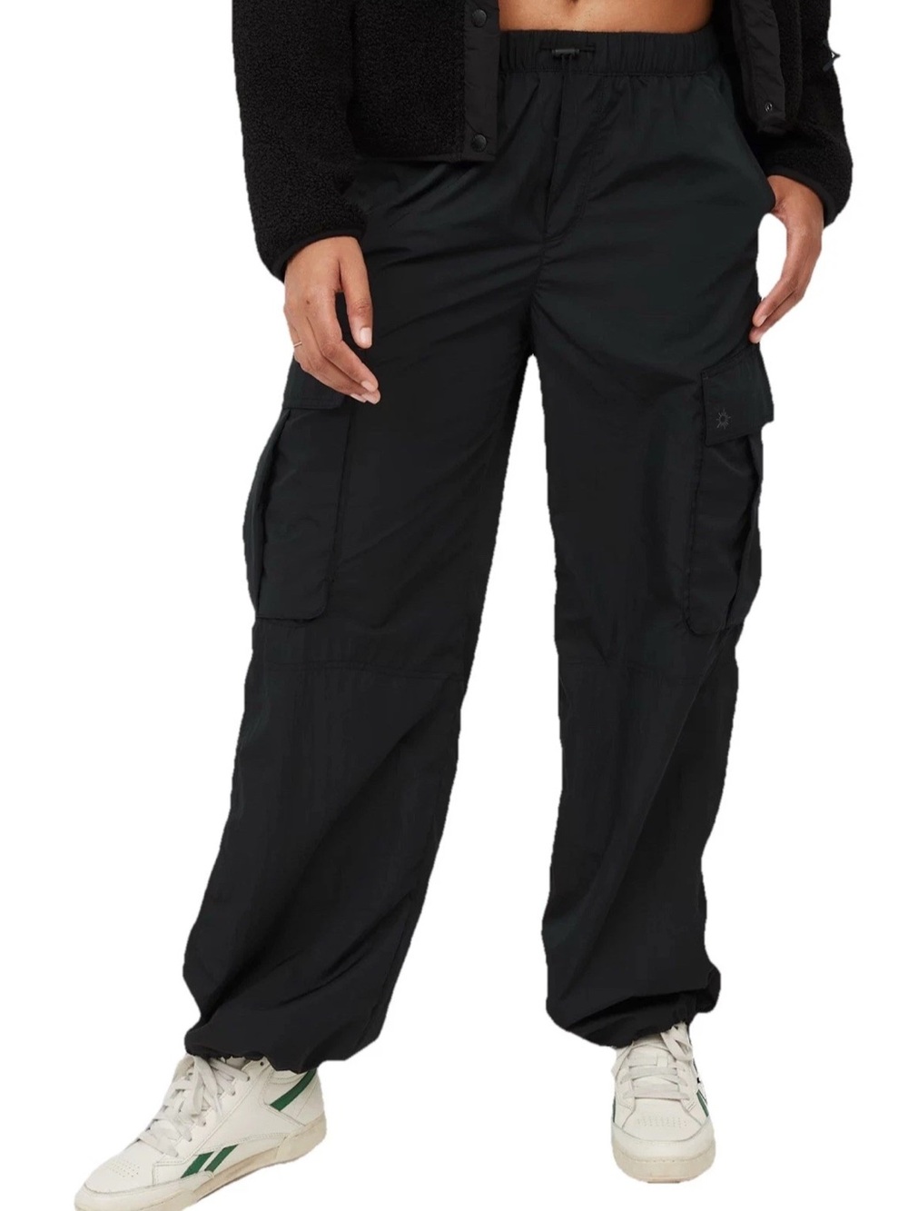 NWT Offline Aerie Chill Moves Black Cargo Jogger Pants - L